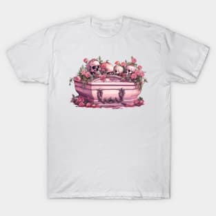 Pink Halloween Coffin T-Shirt